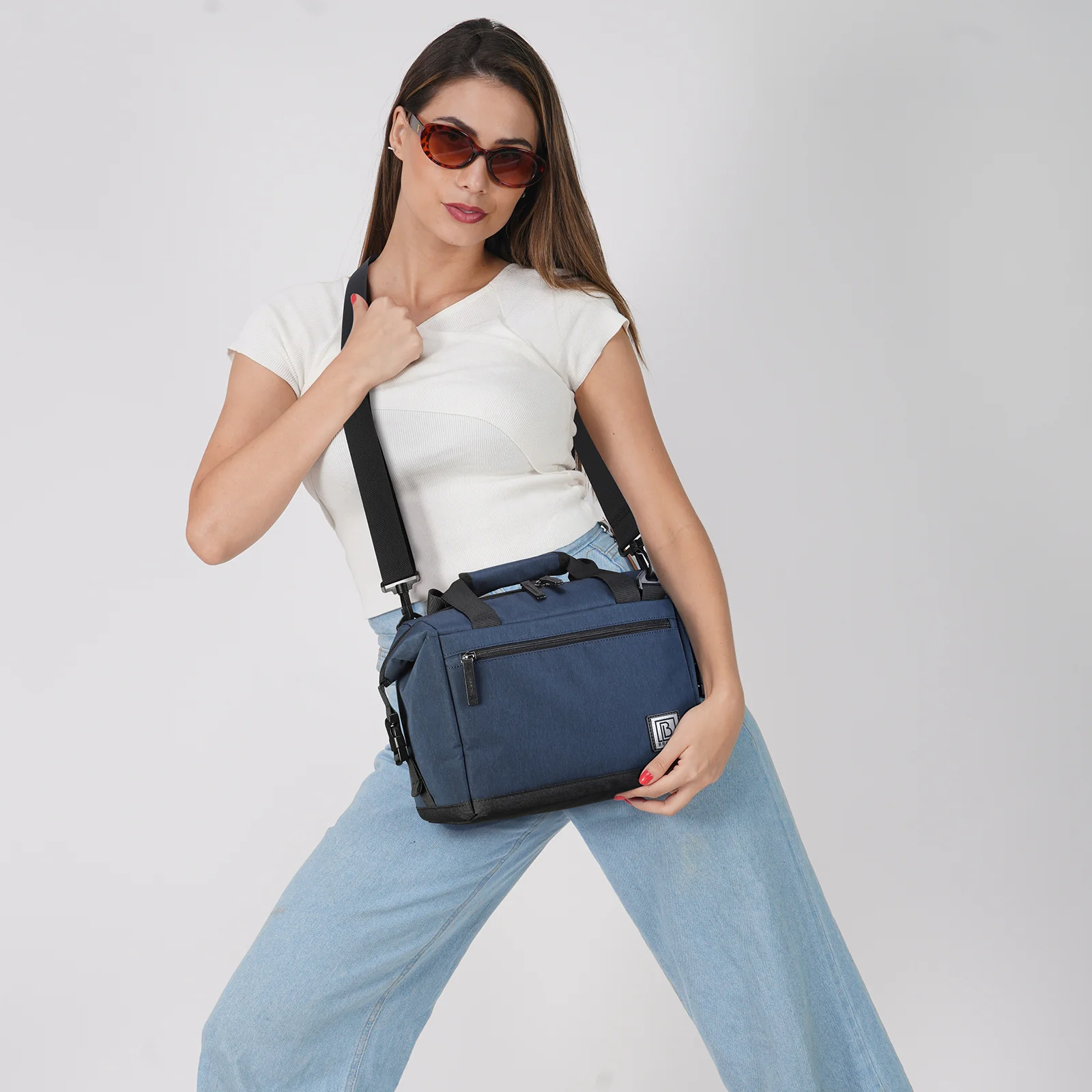 Koeltas 12L blauw - Lunchtas - 4-laags geïsoleerd - extra ruimte uitvouwbaar - 2 gratis koelelementen - incl. schouderriem - Afbeelding 8