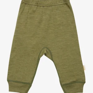Celavi legging broek merino wol groen