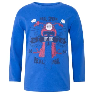 tuctuc  t-shirt blue motorcycle 128