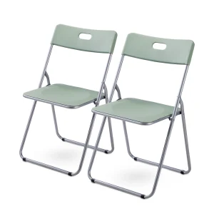 Bardi 2-delige Klapstoelen set stevig groen - 100 kg draagvermogen