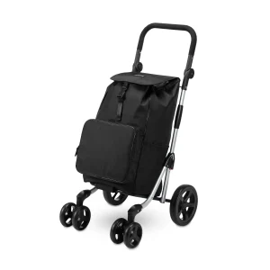 Packaway Boodschappentrolley 60L zwart - incl. koelvak - steekwagenfunctie