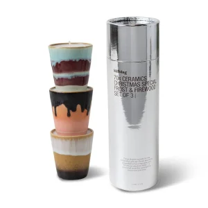70’s ceramics: Christmas special | frost & firewood (set of 3) | HKliving