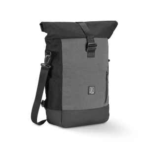 Brisby 3-in-1 Rolltop fietstas 20-26L zwart - waterdicht - reflectie