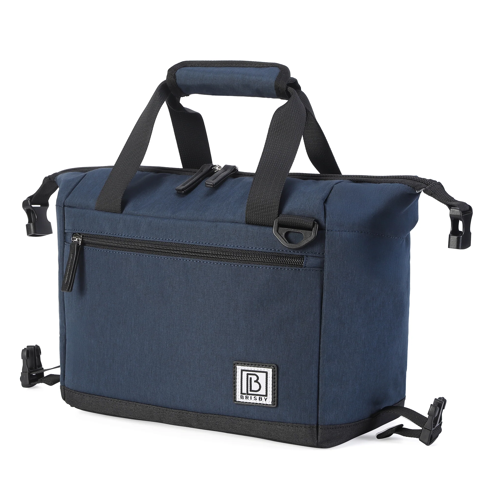 Koeltas 12L blauw - Lunchtas - 4-laags geïsoleerd - extra ruimte uitvouwbaar - 2 gratis koelelementen - incl. schouderriem - Afbeelding 4
