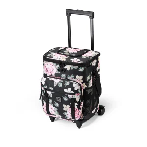 Brisby Boodschappentrolley 32L dark flower - incl. koelvak, koelelementen