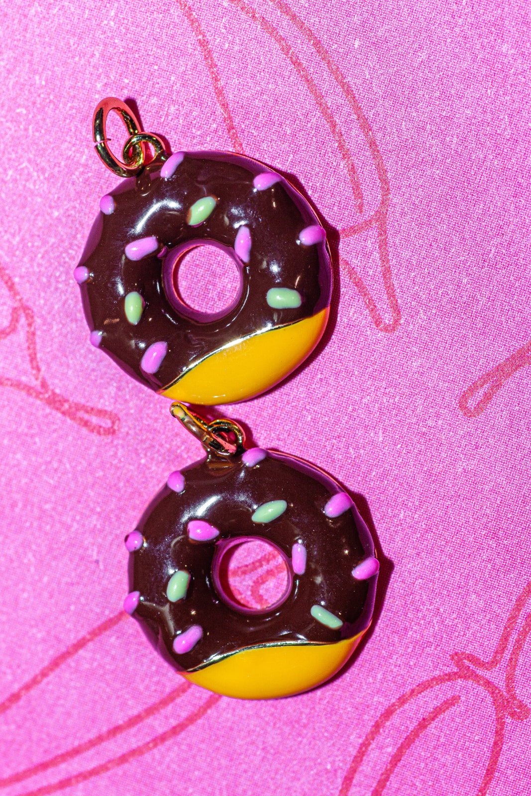 Bedel Donut Bruin-Geel | 18K Gold Filled - Afbeelding 3