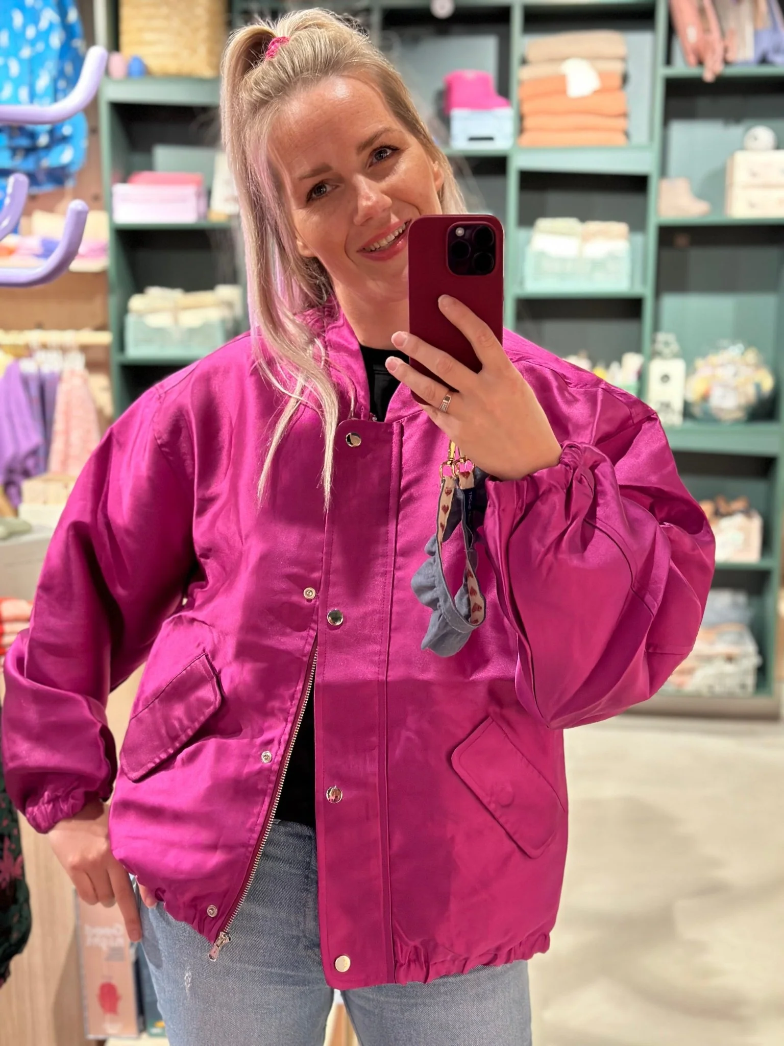 Bomber Jacket | Fuchsia