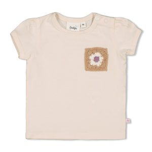 Feetje – T-shirt met crochet zakje – Flower Ranch