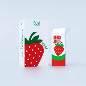 Fluid Market | Vase Strawberry Juice