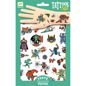 Djeco tijdelijke tattoeages heros 3+