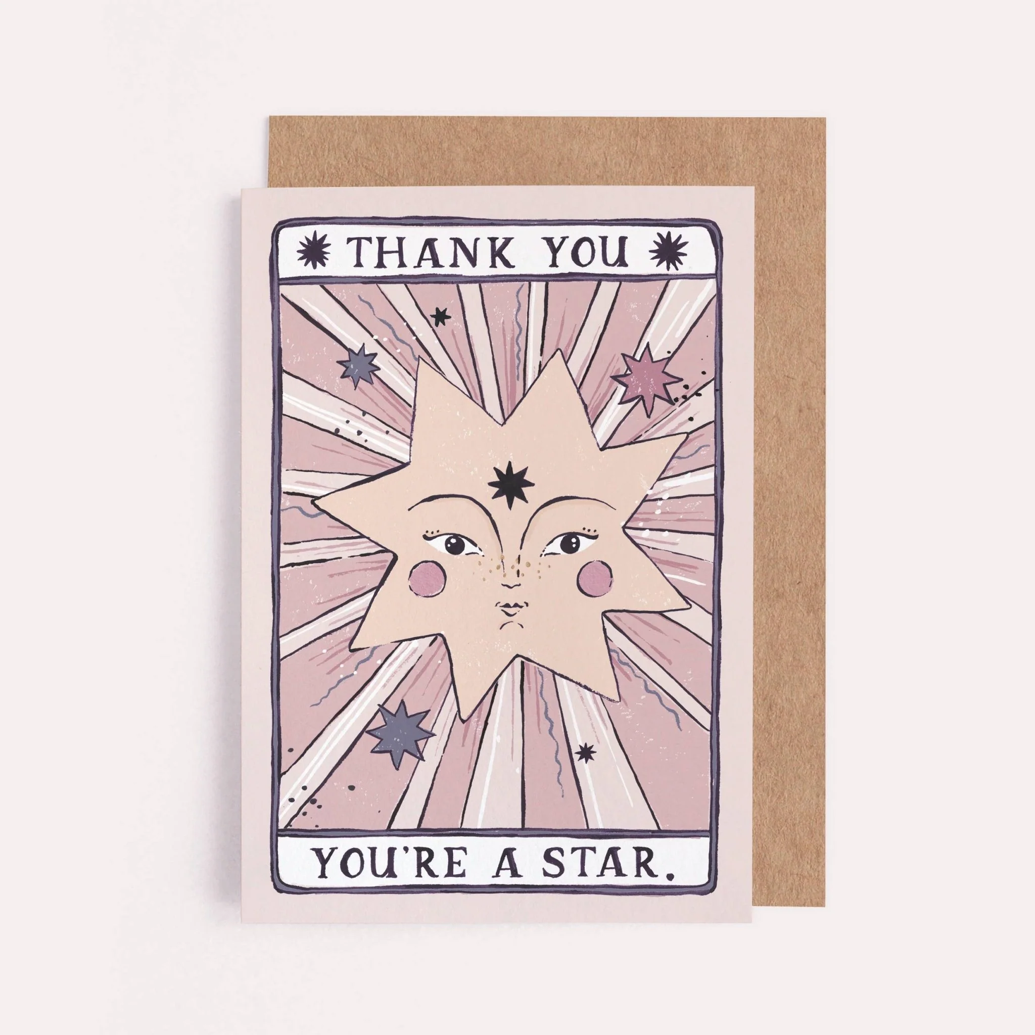 Je bent een ster bedankkaart | Bedankkaarten | Tarotkaart