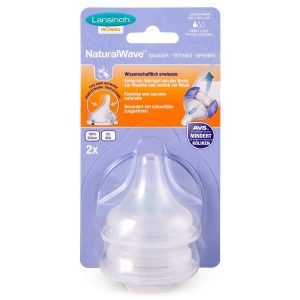 Lansinoh – Natural Wave Speen +3 maanden (M) – 2 stuks
