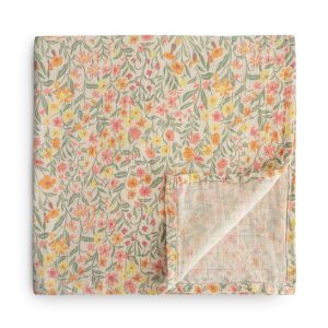 Mushie – Muslin Swaddle – Pastel Blooms