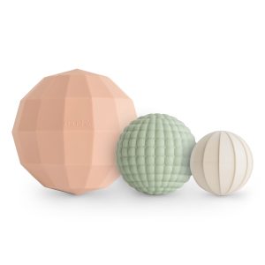 Mushie – Nesting Spheres Sensory Toy – Blush