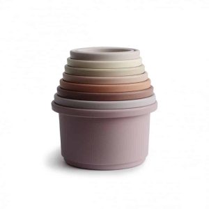 Mushie – Stacking Cups – Pastel