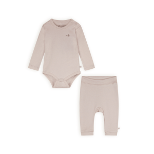 Petit Maison – Set Body Long Sleeve & Jogger Legging – Stormy – Oatmeal