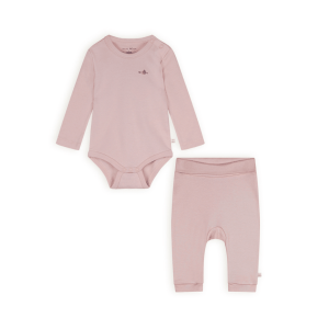 Petit Maison – Set Body Long Sleeve & Jogger Legging – Stormy – Pastel Pink