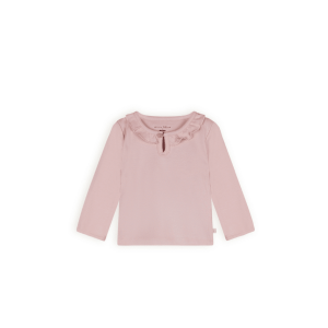 Petit Maison – Tshirt Longsleeve with Ruffle – Kaya – Pastel Pink