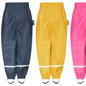 playshoes regenbroeken fleece gevoerd geel 128