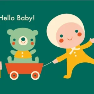 Bora wenskaart baby speelgoed