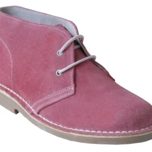 safariboots suede soft pink borg voering