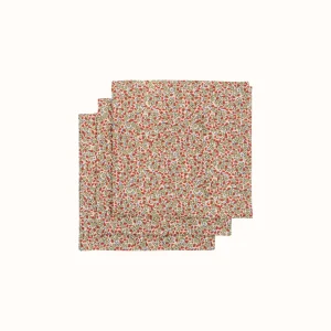 Set van 3 mousseline doeken - carnations