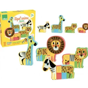 Vilac magnetic savannah animals set by Ingela P. Arrhenius 2+