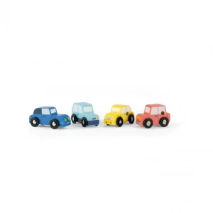 Moulin Roty Set van 4 houten auto's Avenue du Moulin 2+