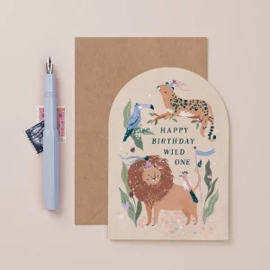 Wild One verjaardagskaarten | Dierenkaart | Verjaardagskaarten voor kinderen